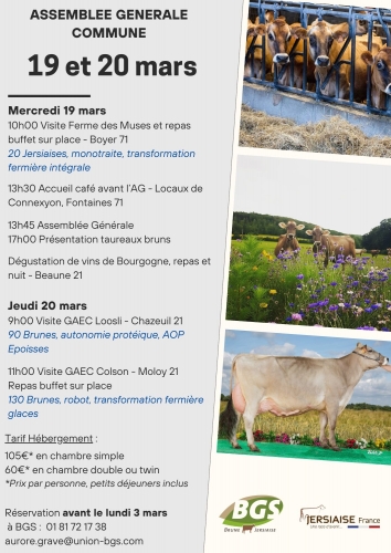 Assemblée Générale commune BGS et Jersiaise France